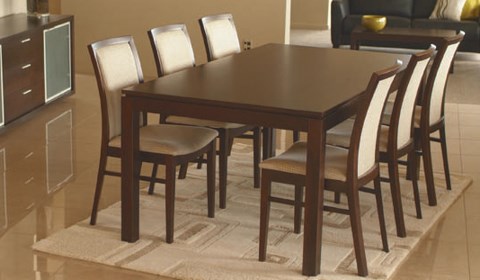 ATTRA FIXED TOP DINING TABLE IN OAK TIMBER