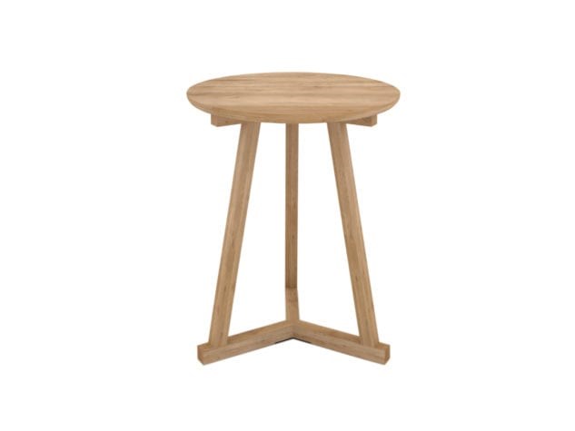 OAK TRIPOD TABLE 46X46X56