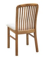 WILLOWBANK DINING CHAIR WITH LEATHER SEAT.
