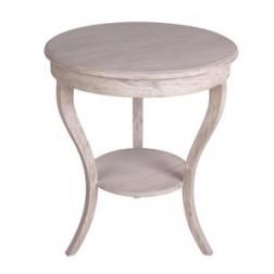AVA 2 TIERED ROUND SIDE TABLE 