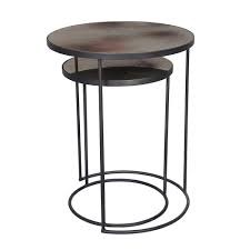 SIDE TABLE ROUND SET 2 HIGH (tray not included)