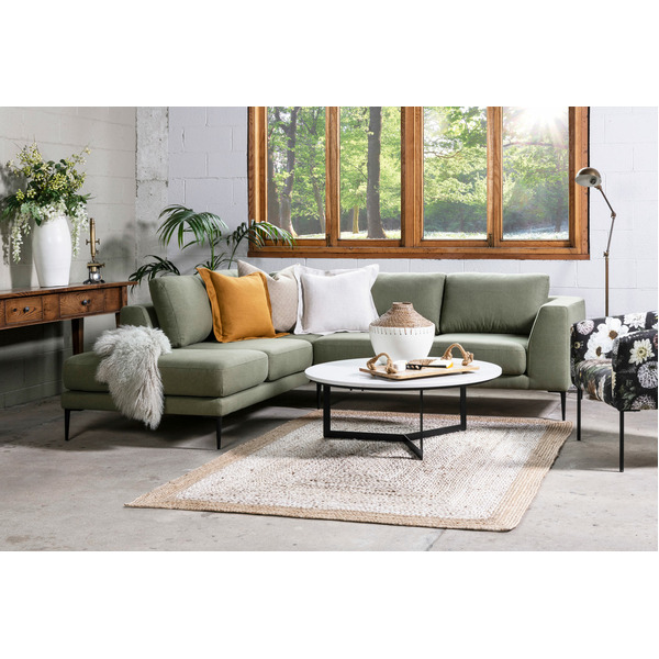 MORGAN CORNER CHAISE-CHAISE TWIN WITH END TWIN IN OZARK FABRIC