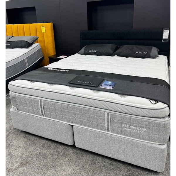 1 ONLY-SEALY POSTUREPEDIC EXQUISITE BALMORAL ULTRA PLUSH SUPERKING MATTRESS AND BASE