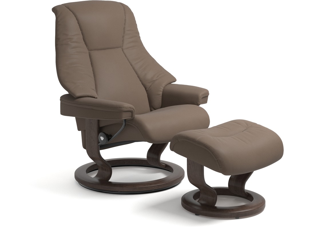 Stressless® Live Leather Recliner Classic Base